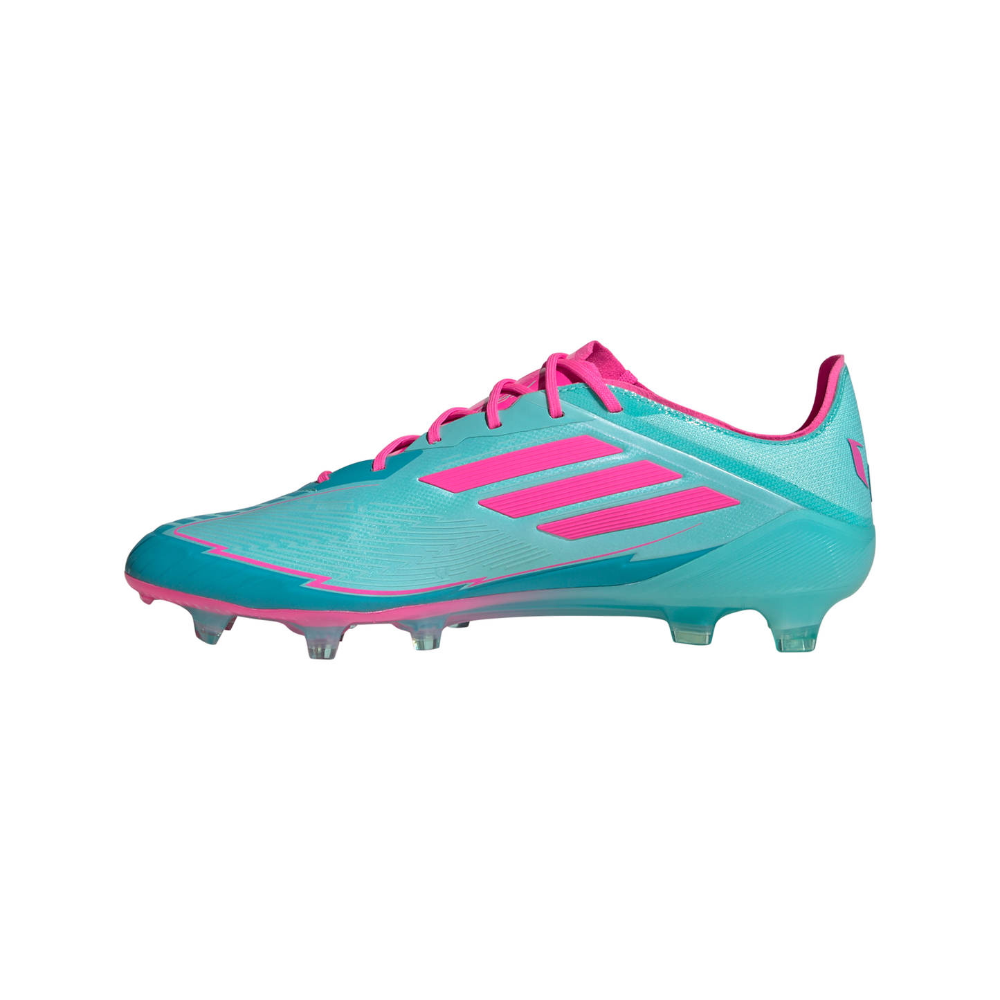 adidas F50 Elite Messi FG Firm Ground Soccer Cleats- Flash Aqua/ Lucid Pink/ Lucid Cyan