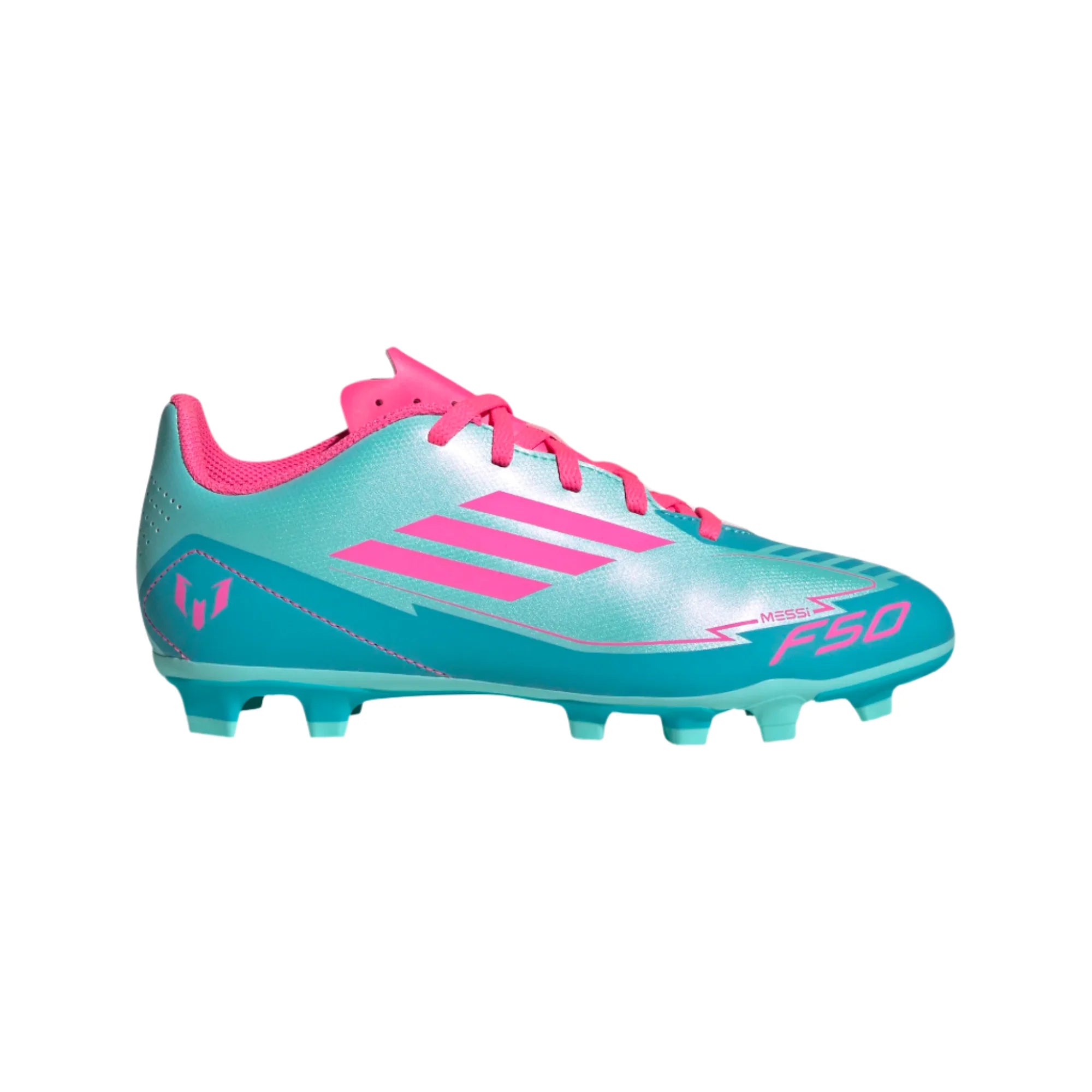 Adidas JR Messi F50 Club FXG FG/MG-Aqua/Lucid Pink