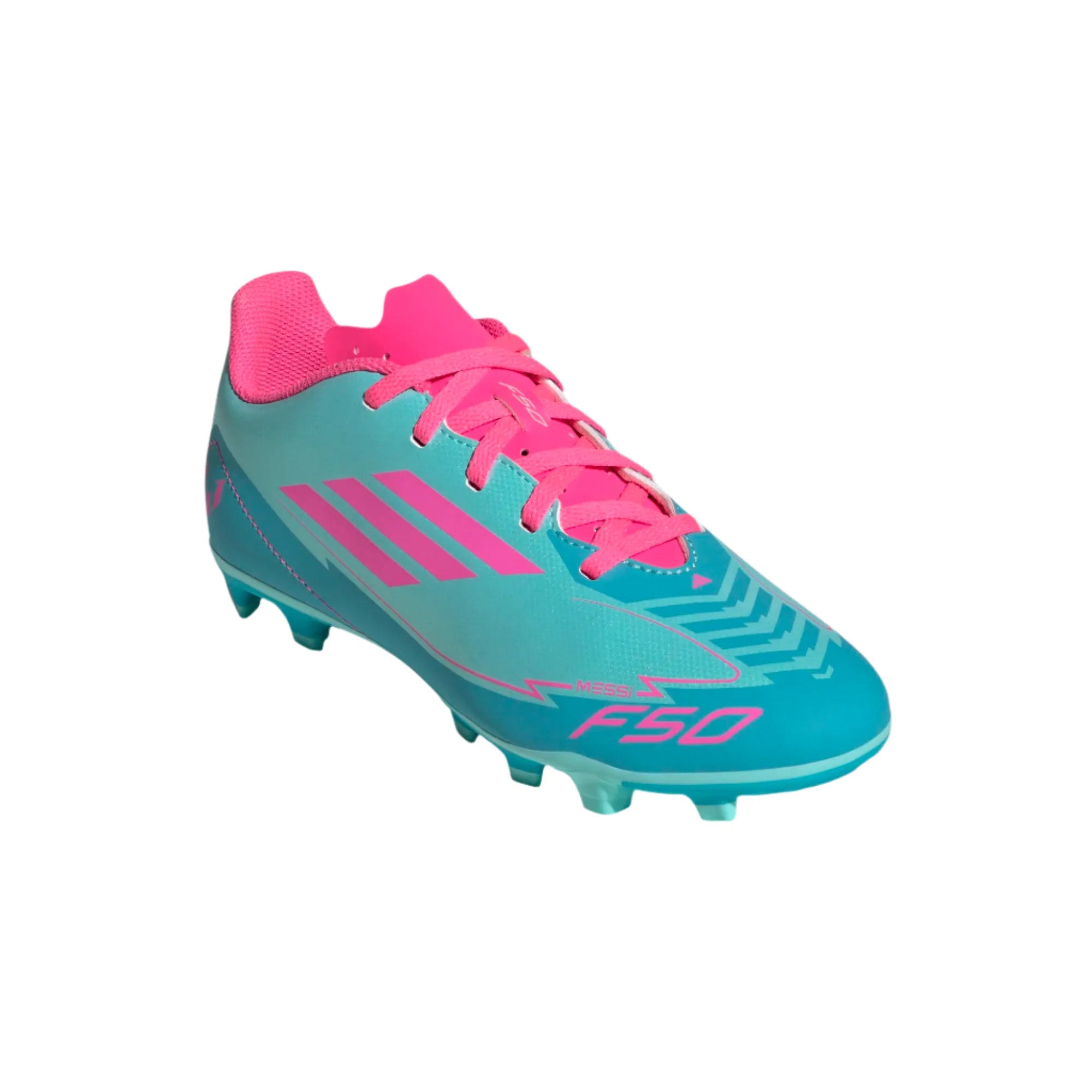Adidas JR Messi F50 Club FXG FG/MG-Aqua/Lucid Pink