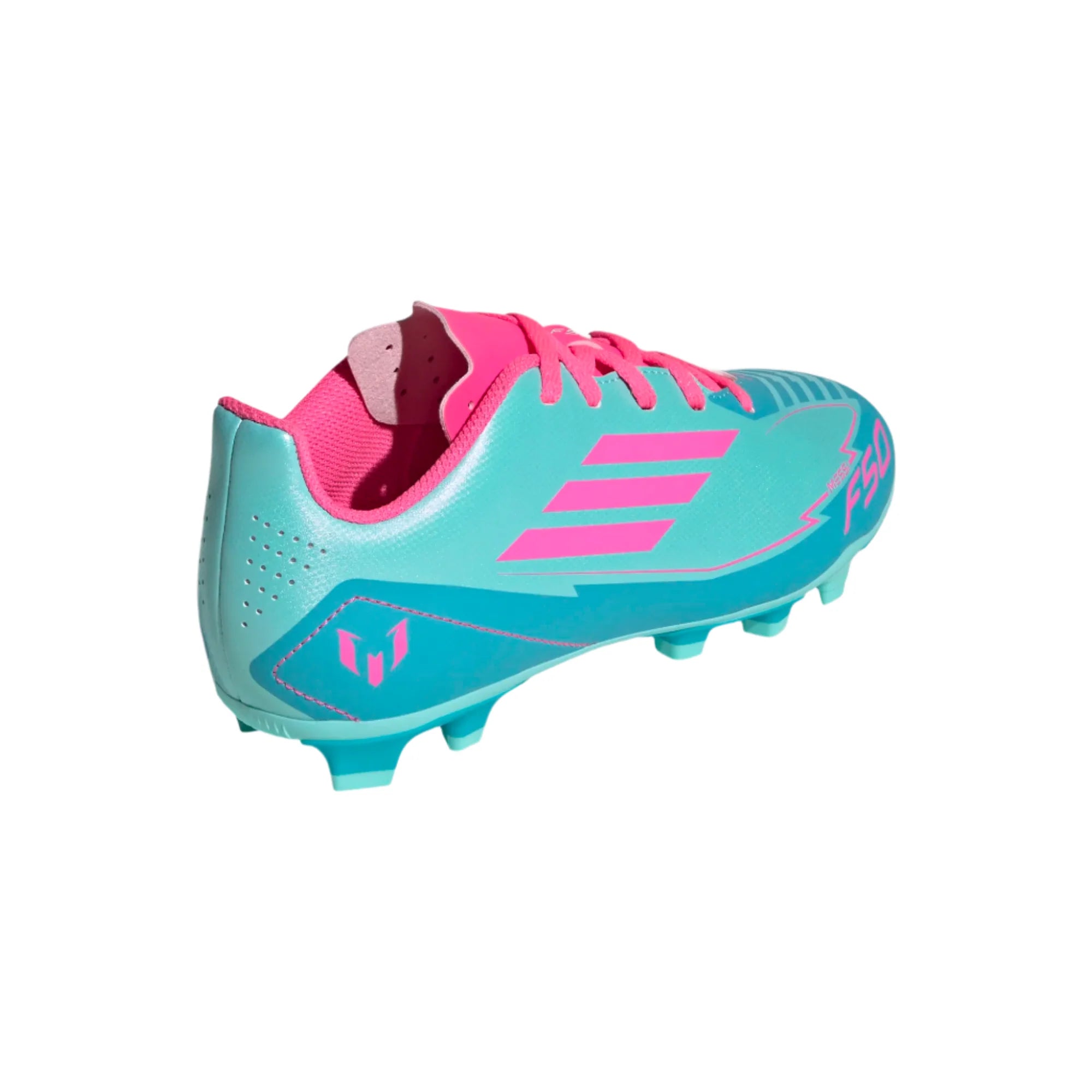 Adidas JR Messi F50 Club FXG FG/MG-Aqua/Lucid Pink