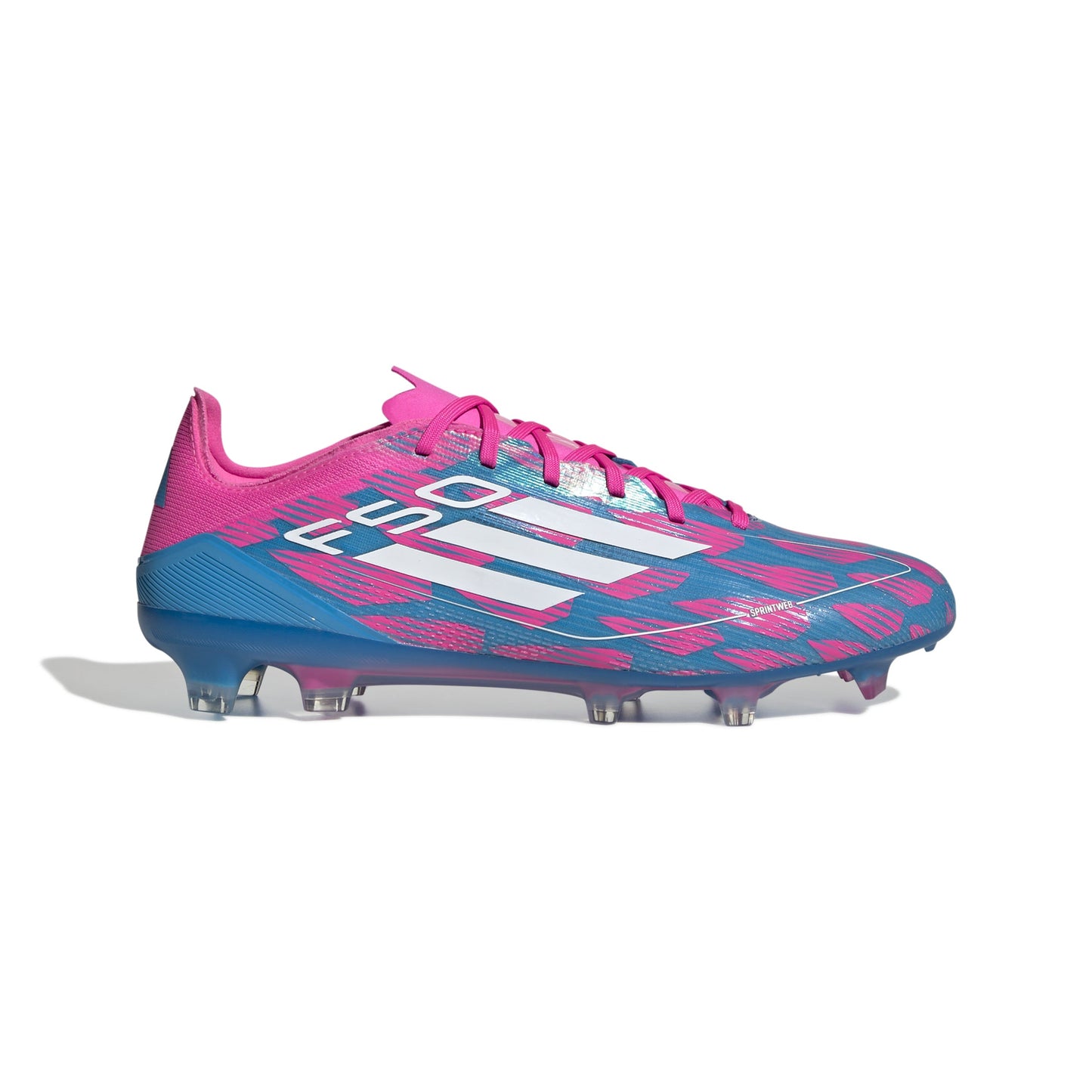 adidas F50 Pro FG Firm Ground Soccer Cleat Solar Blue/ White/ SolarPink