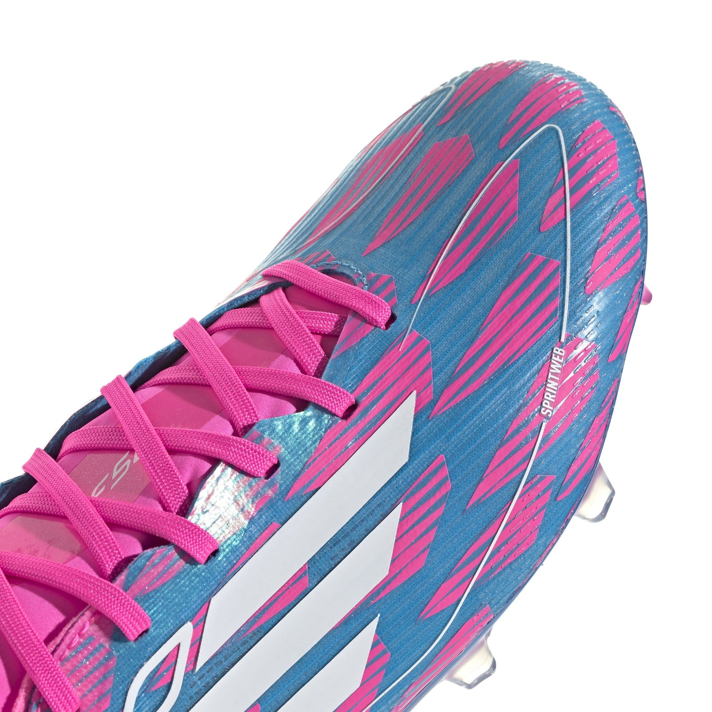 adidas F50 Pro FG Firm Ground Soccer Cleat Solar Blue/ White/ SolarPink