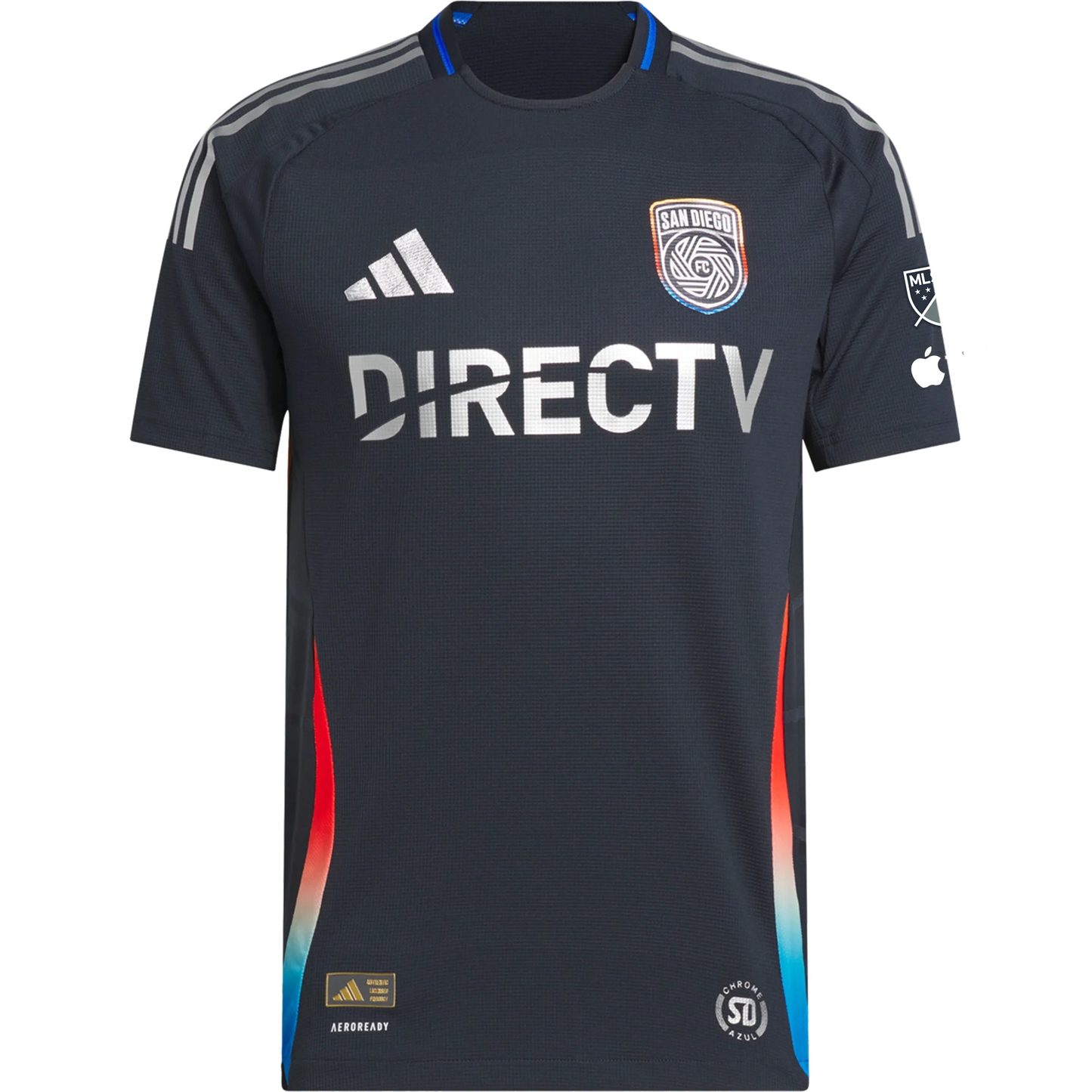 adidas Alex Mighten San Diego FC Authentic Home Jersey w/ MLS + Apple TV Patches 25/26 (Night Navy)