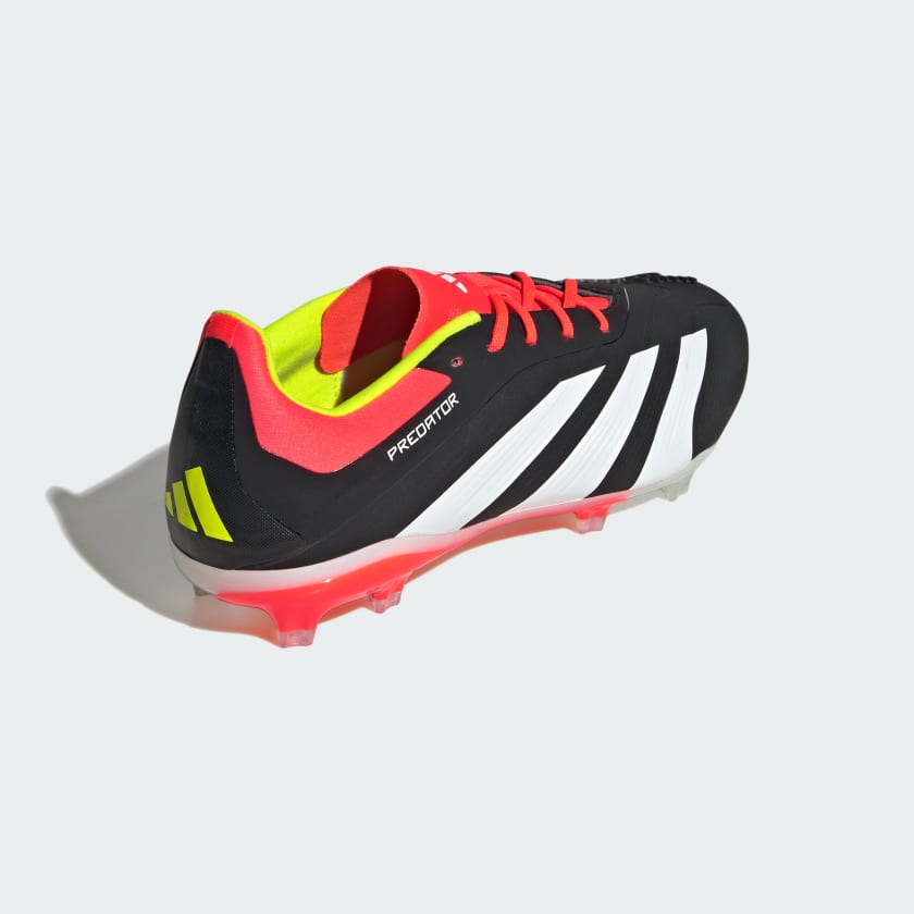 adidas Predator Elite FG Junior Firm Ground Soccer Cleat - Core Black/White/Solar Red
