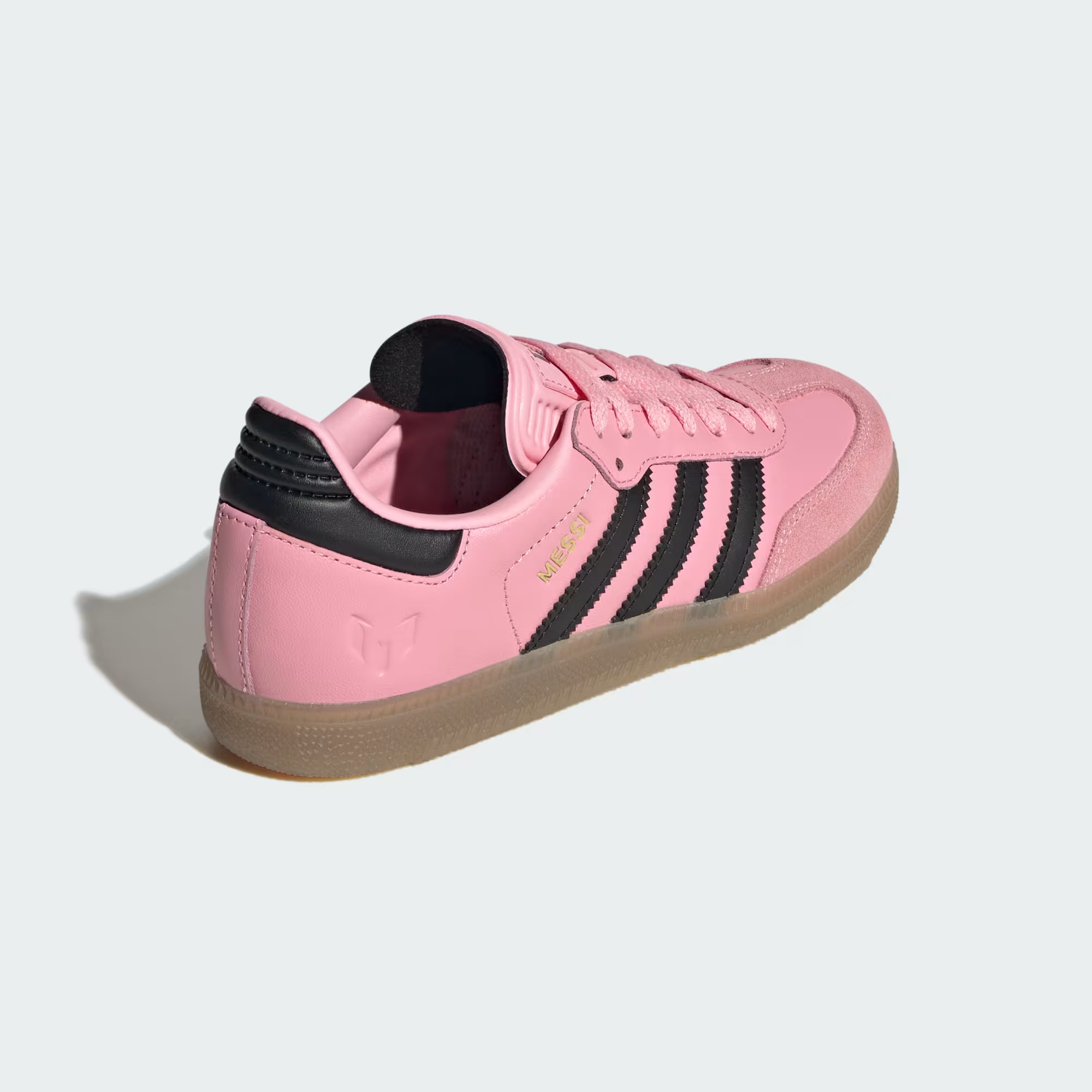 ADIDAS JR MESSI SAMBA SHOES- Light Pink/Black