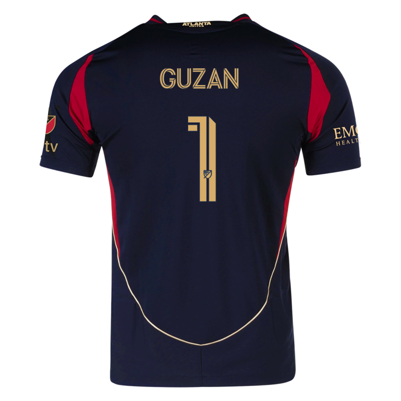 adidas Brad Guzan Atlanta United Authentic Home Jersey w/ MLS Patches 25/26 (Red/Black)