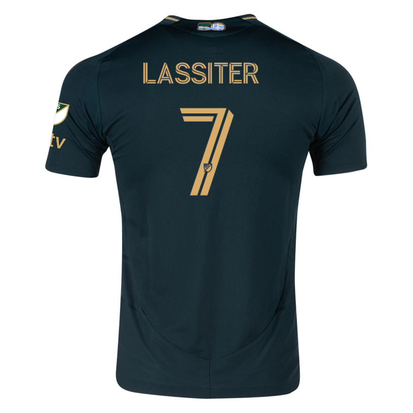 adidas Ariel Lassiter Portland Timbers Authentic Home Jersey w/ MLS & Apple Patch 25/26 (Green/Gold)