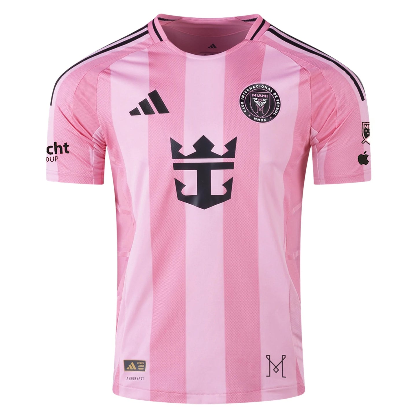 adidas Yannick Bright Inter Miami CF Authentic Home Jersey 25/26 w/ MLS Patches + Sponsor (Easy Pink)