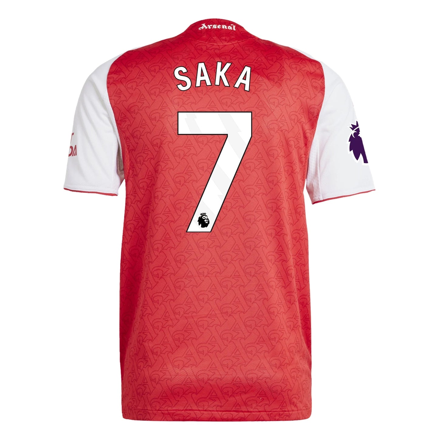 adidas Bukayo Saka Arsenal FC Authentic Home Jersey 25/26 w/ EPL Patch (Better Scarlet/White
