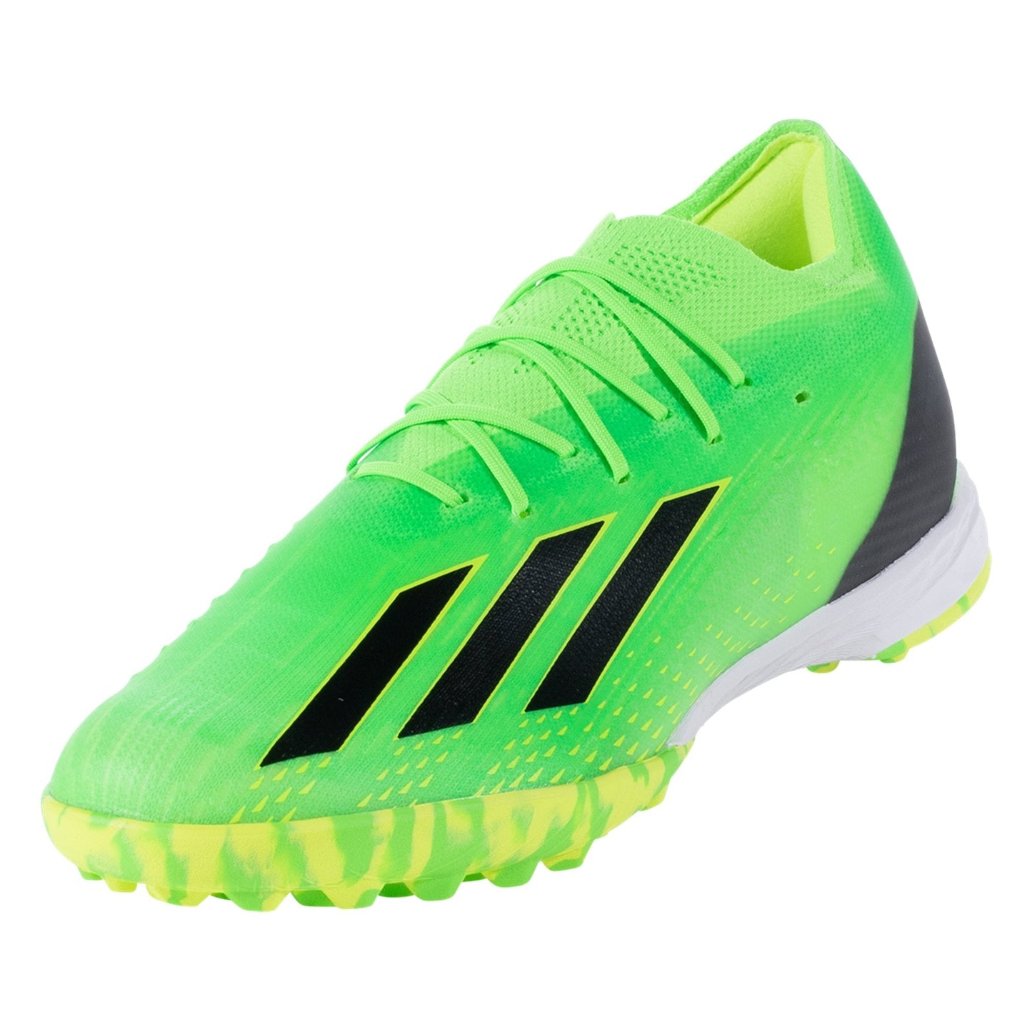 adidas X Speedportal.1 TF Artificial Turf Soccer Shoe - Solar Green/Core Black/Solar Yellow