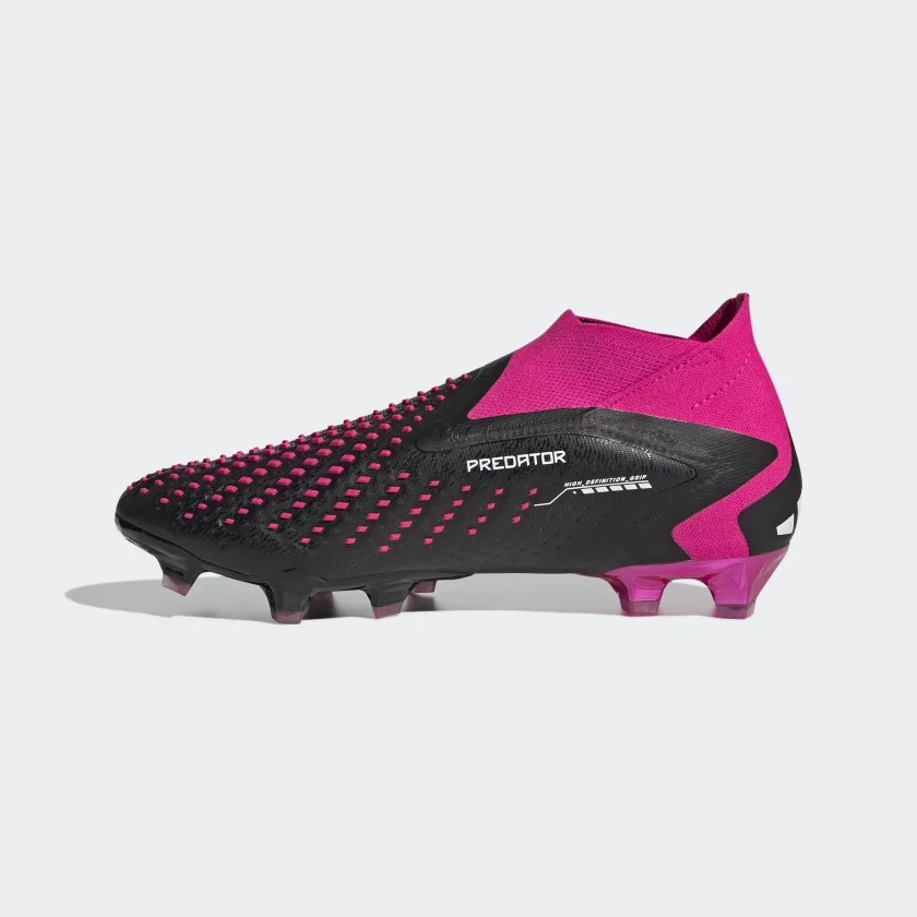 ADIDAS PREDATOR ACCURACY+ FIRM GROUND SOCCER CLEATS-Core Black / Cloud White / Team Shock Pink 2