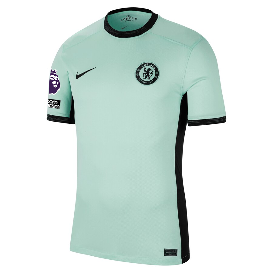 Nike Chelsea Marc Cucurella Third Jersey w/ EPL + No Room For Racism Patches 23/24 (Mint Foam/Black)