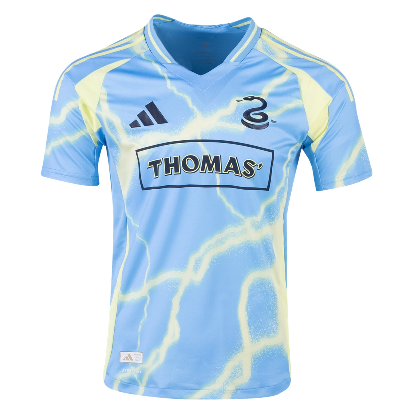 adidas Philadelphia Union Eddy Davis III Authentic Away Jersey 25/26 (Blue/Yellow)