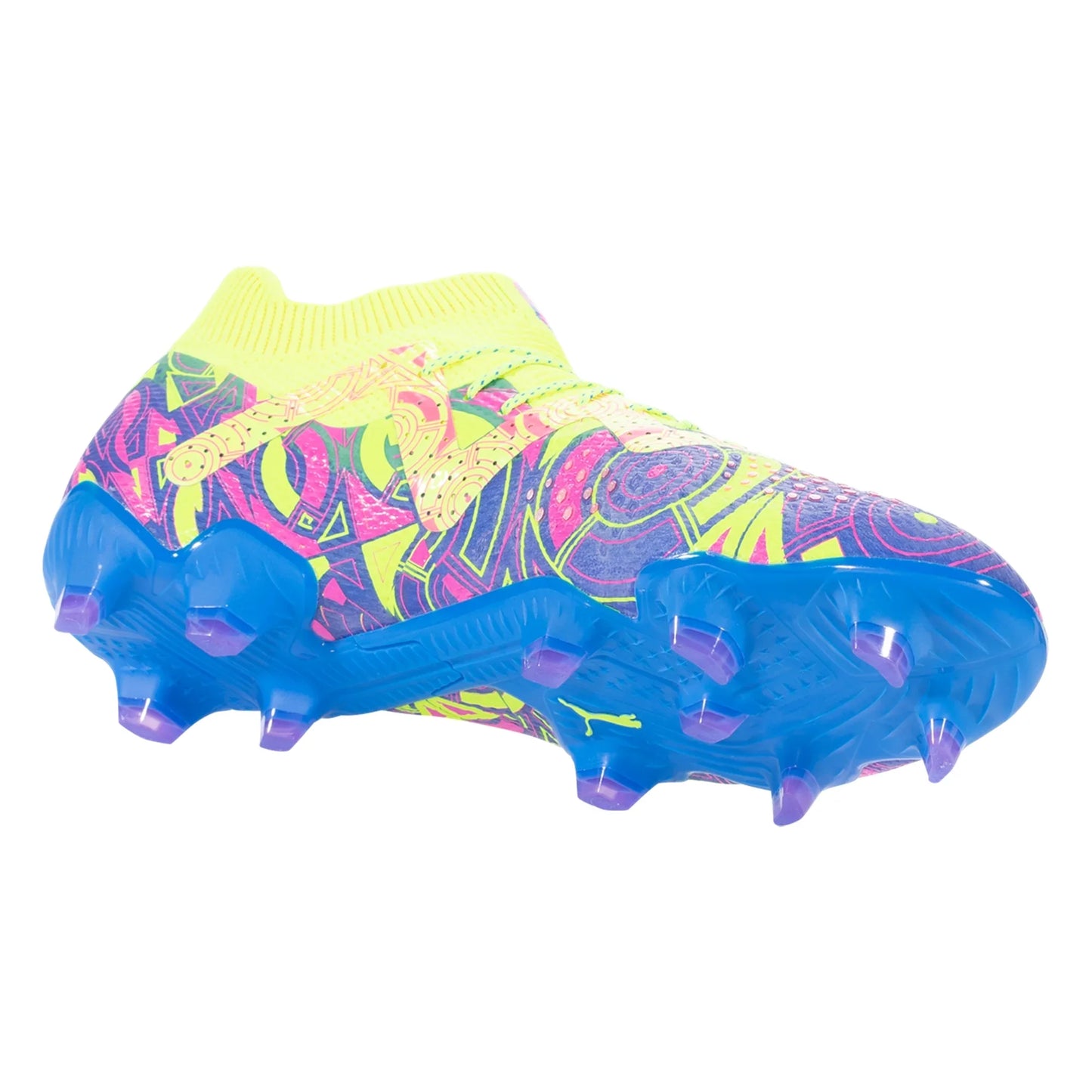 Puma Future Ultimate FG/AG Firm Ground Soccer Cleat - Ultra Blue/Yellow Alert/Luminous Pink