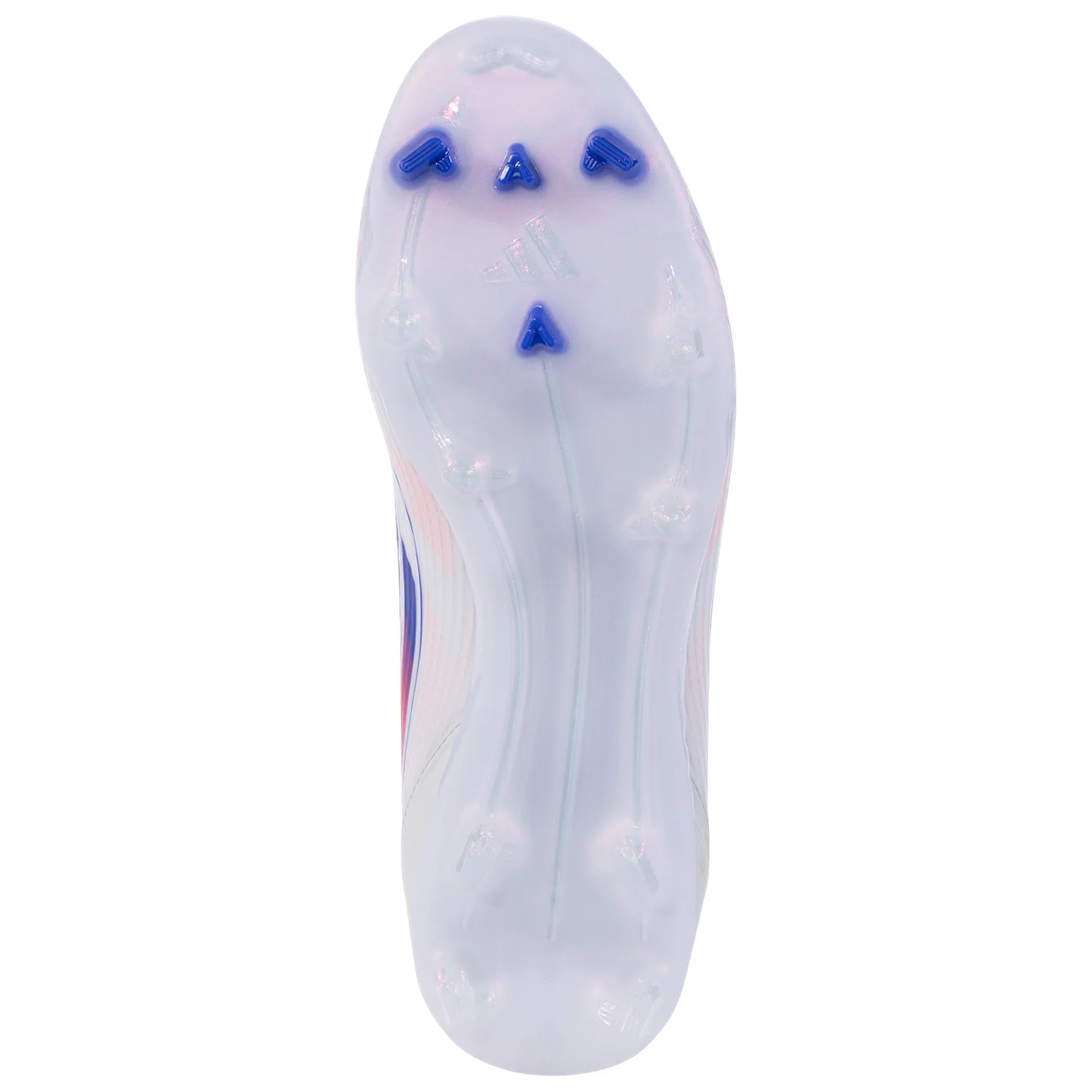 adidas F50 League Mid FG/MG Women’s Firm Ground Soccer Cleat - White/Solar Red/Lucid Blue