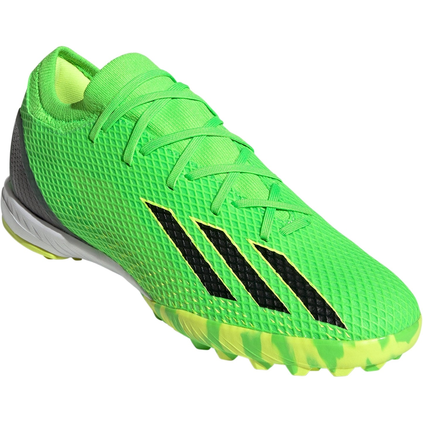 adidas X Speedportal.3 TF Artificial Turf Soccer Shoe - Solar Green/Core Black/Solar Yellow
