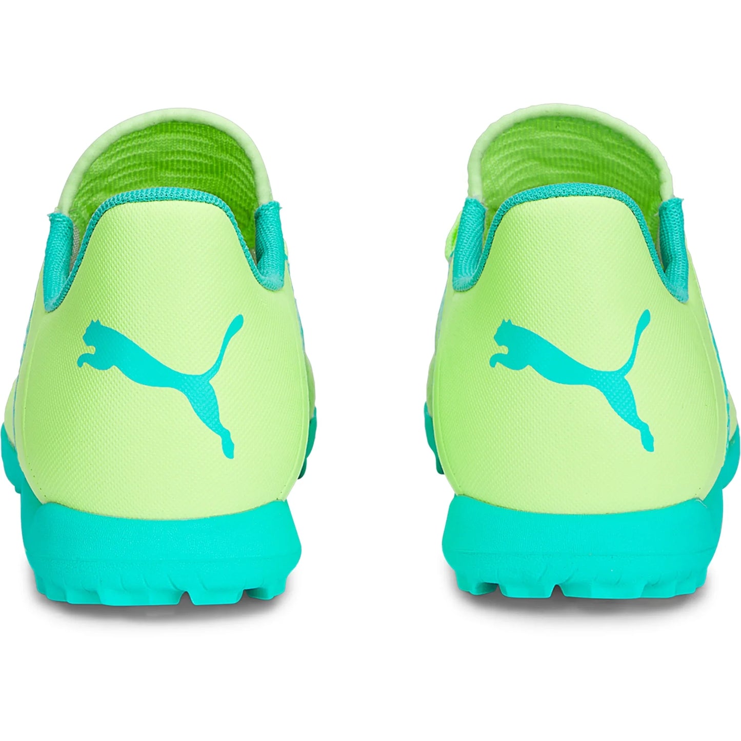 Puma Future Play TT Turf Junior Soccer Cleat- Yellow/Black/Peppermint
