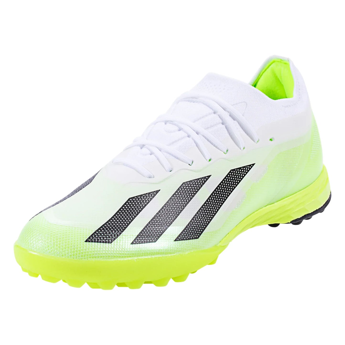 adidas X CrazyFast.1 TF Turf Soccer Cleat White/Core Black/Lucid Lemon