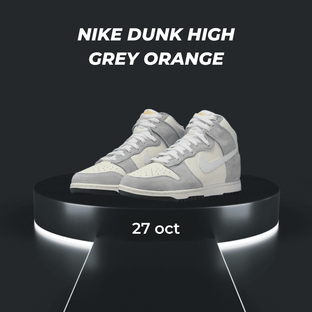 Nike Dunk High Grey Orange - santkicks