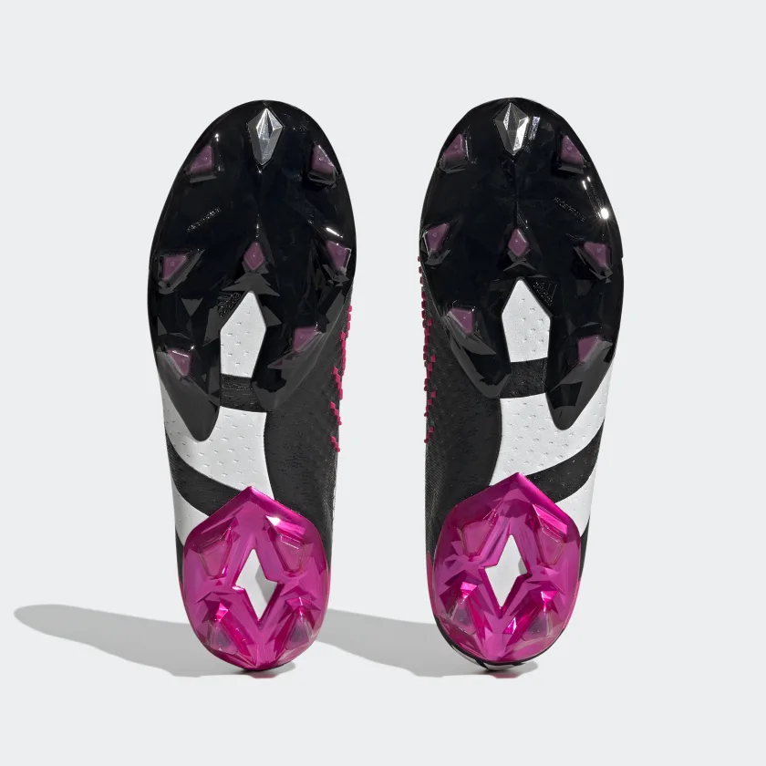 ADIDAS PREDATOR ACCURACY+ FIRM GROUND SOCCER CLEATS-Core Black / Cloud White / Team Shock Pink 2