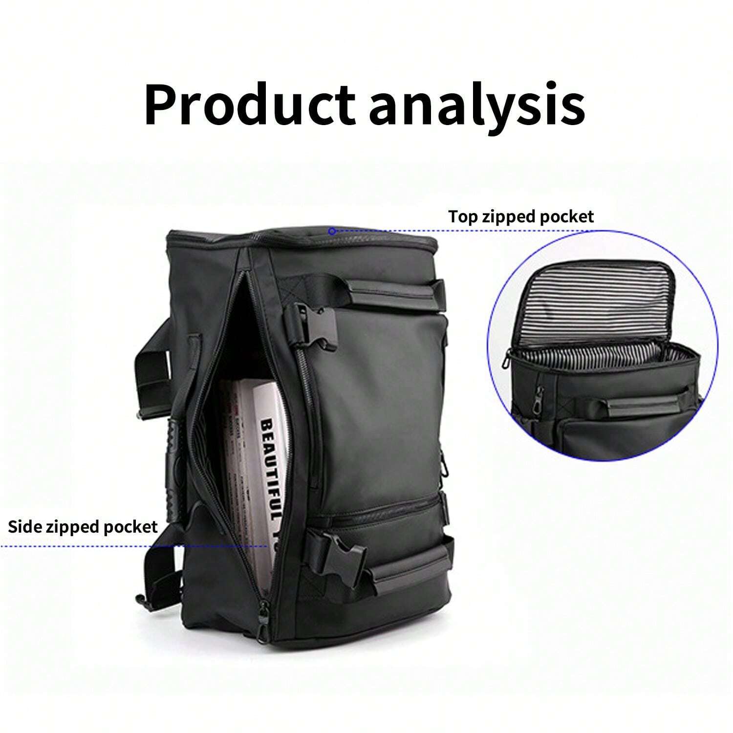 Sac à dos polyvalent et sécurisé pour le voyage et le travail-pc- unisexe