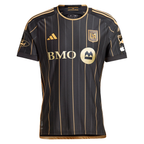 adidas Marlon Santos LAFC Home 2025 Jersey w/ MLS + Apple TV + Ford Patches (Black/Gold)