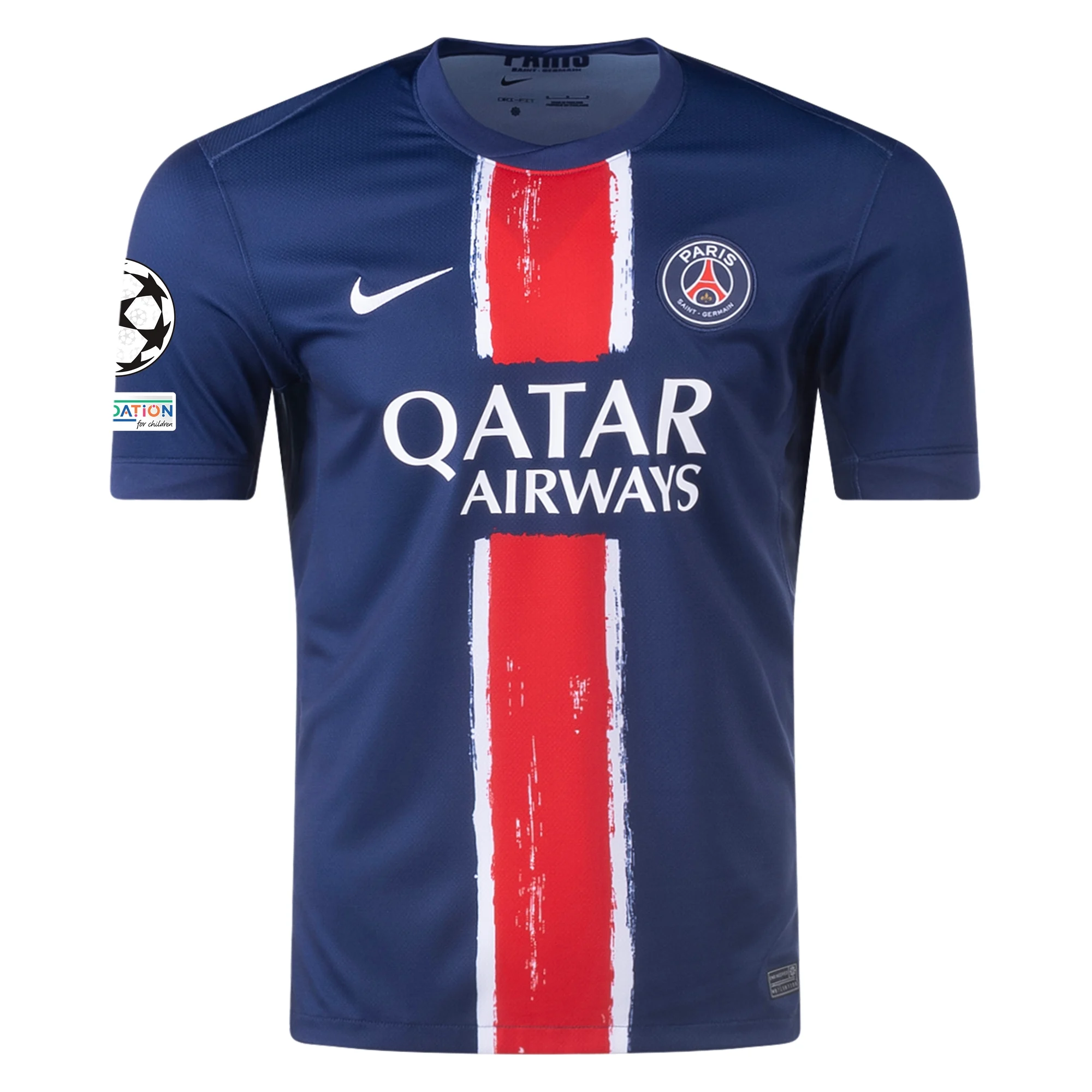 Nike Paris Saint-Germain Ousmane Dembélé Home Jersey w/ Champions League Patches 24/25 (Midnight Navy/White)