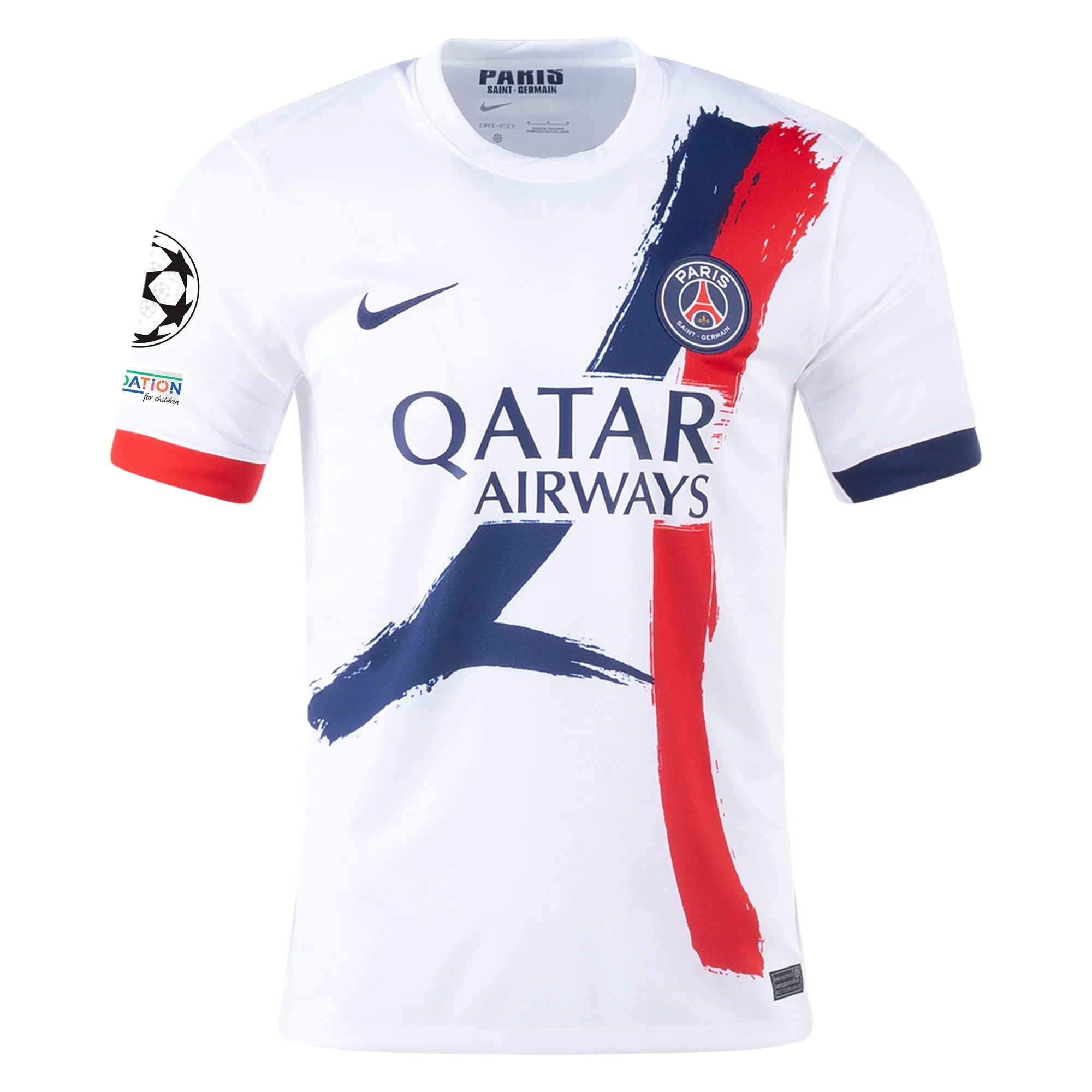 Nike Paris Saint-Germain Lee Kang-in Away Jersey w/ Champions League Patches 24/25 (White/Midnight Navy)