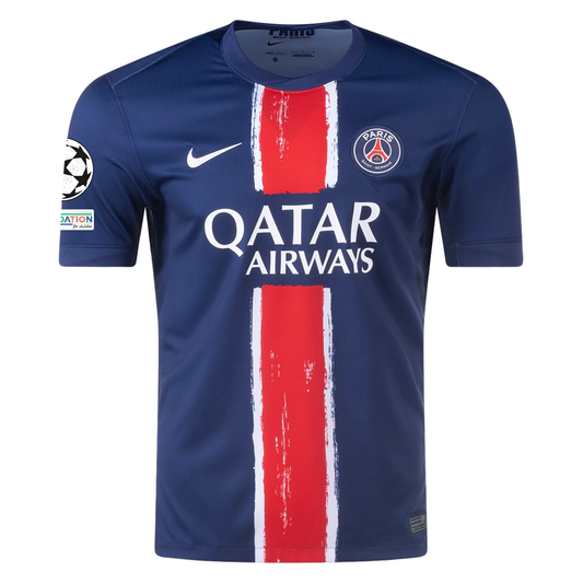 Nike Paris Saint-Germain Home Jersey w/ Champions League Patches 24/25 (Midnight Navy/White)