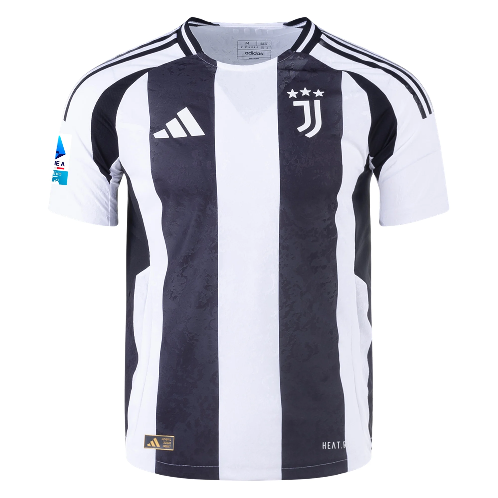 adidas Juventus Authentic Manuel Locatelli Home Jersey w/ Serie A Patch 24/25 (White/Black)
