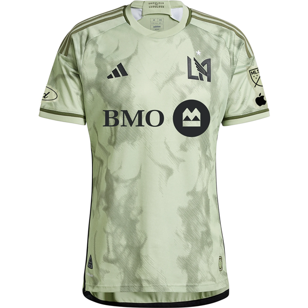 adidas LAFC Authentic Carlos Vela Away Jersey w/ MLS + Apple TV + Ford Patches 24/25 (Magic Lime)