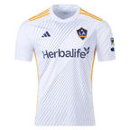 adidas LA Galaxy Miki Yamane Home Jersey w/ MLS + Apple TV Patches 24/25 (White/Yellow/Navy)