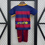 Retro Kids Kit F.C. Barcelona 2015/16 Home