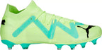 Puma Future Match FG/AG Firm Ground Soccer Cleat - Yellow/Black/Peppermint