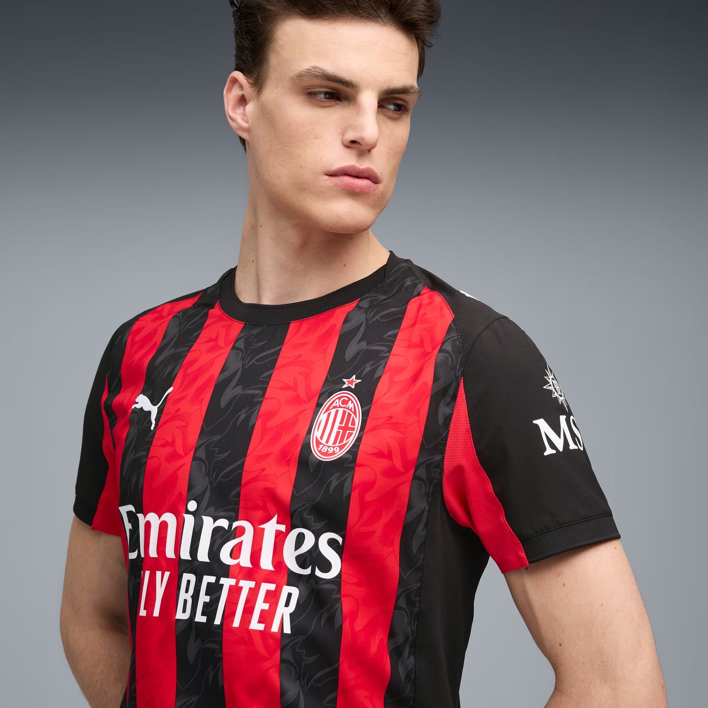 Puma AC Milan 25/26 Authentic Home Jersey (Red/Black)