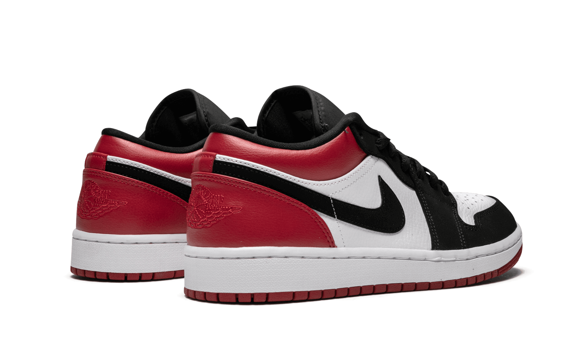Air Jordan 1 Low Black Toe WHITE/BLACK-GYM RED