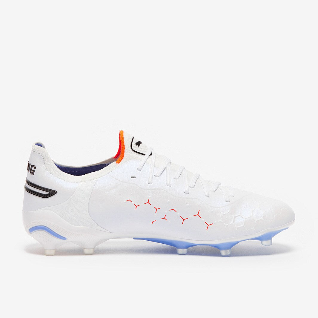 Puma King Ultimate FG/AG Firm Ground Soccer Cleat - White/Bluemazing/Flat Light Gray/Sunset Glow