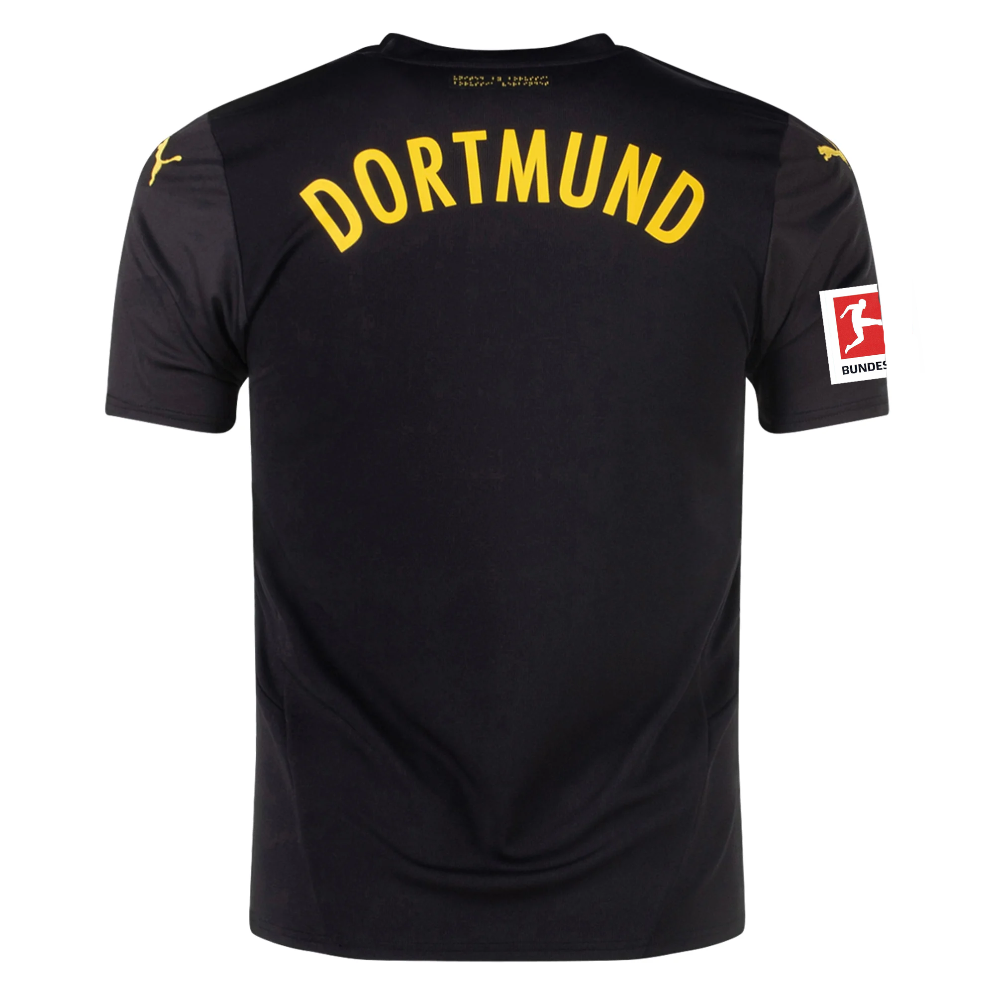 Puma Borussia Dortmund Away Jersey w/ Bundesliga Patch 24/25 (Puma Black/Faster Yellow)