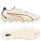 Puma King Ultimate FG/AG Firm Ground Soccer Cleat - Sugared Almond/ Black/Ultra Red
