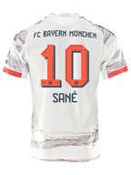 adidas Sane Authentic Away Jersey 25/26 w/ Sponsor + Meister Bundesliga Patch (White/Red)