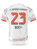 adidas Boey Authentic Away Jersey 25/26 w/ Sponsor + Meister Bundesliga Patch (White/Red)