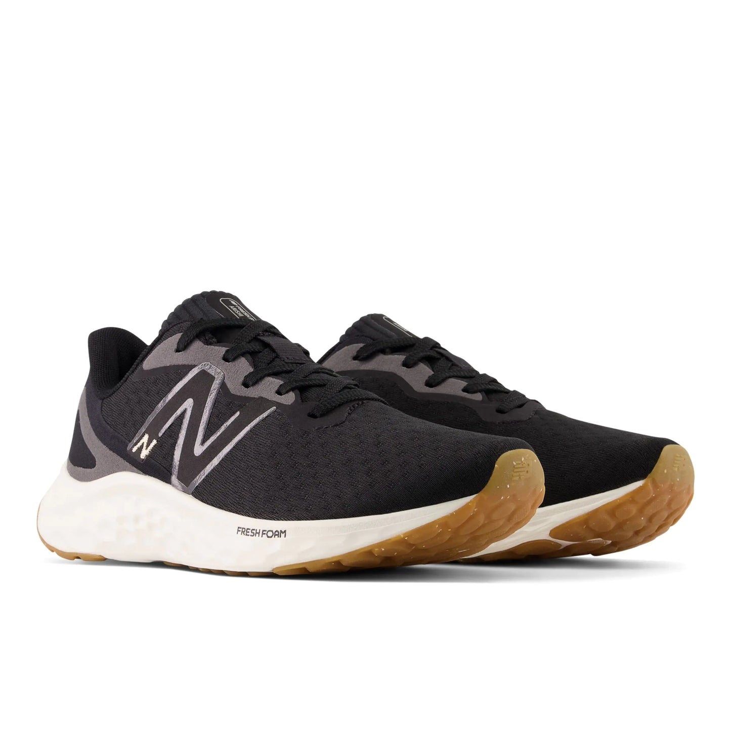 New Balance Women's Fresh Foam Arishi V4 Running Shoe 5.5 Black/Light Gold Metallic/Gum 2