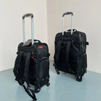 Lot de 2 Valises Cabine Multifonctions en Tissu Oxford – Roulettes 360°, Poignée Télescopique, Mode Sac à Do