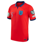 Nike England Jack Grealish Away Jersey 22/23 w/ Euro Qualifier Patches (Challenge Red/Blue Void)