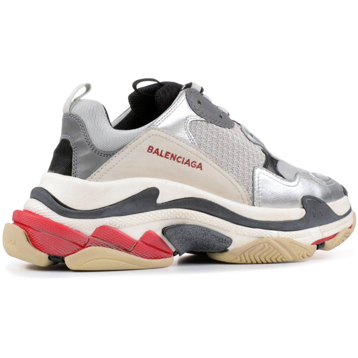 Balenciaga Triple S Silver Red