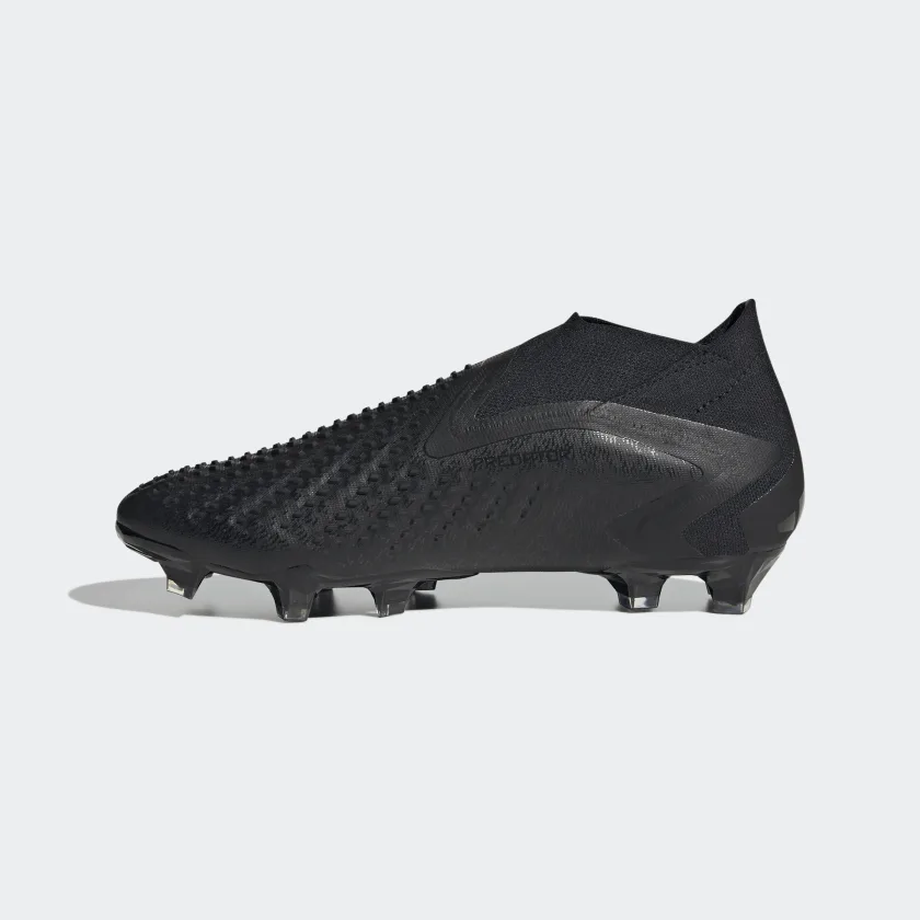 ADIDAS PREDATOR ACCURACY+ FIRM GROUND SOCCER CLEATS-Core Black / Core Black / Cloud White