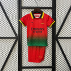 Kids A.C. Milan 2024/25 Red OFFXWHITE Jersey