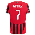 Puma AC Milan Authentic Santi Gimenez Home Jersey w/ Champions League Patches 24/25 (Puma Red/Puma Black)