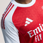 adidas Albert Lokonga Arsenal FC Authentic Home Jersey 25/26 w/ EPL Patch (Better Scarlet/White