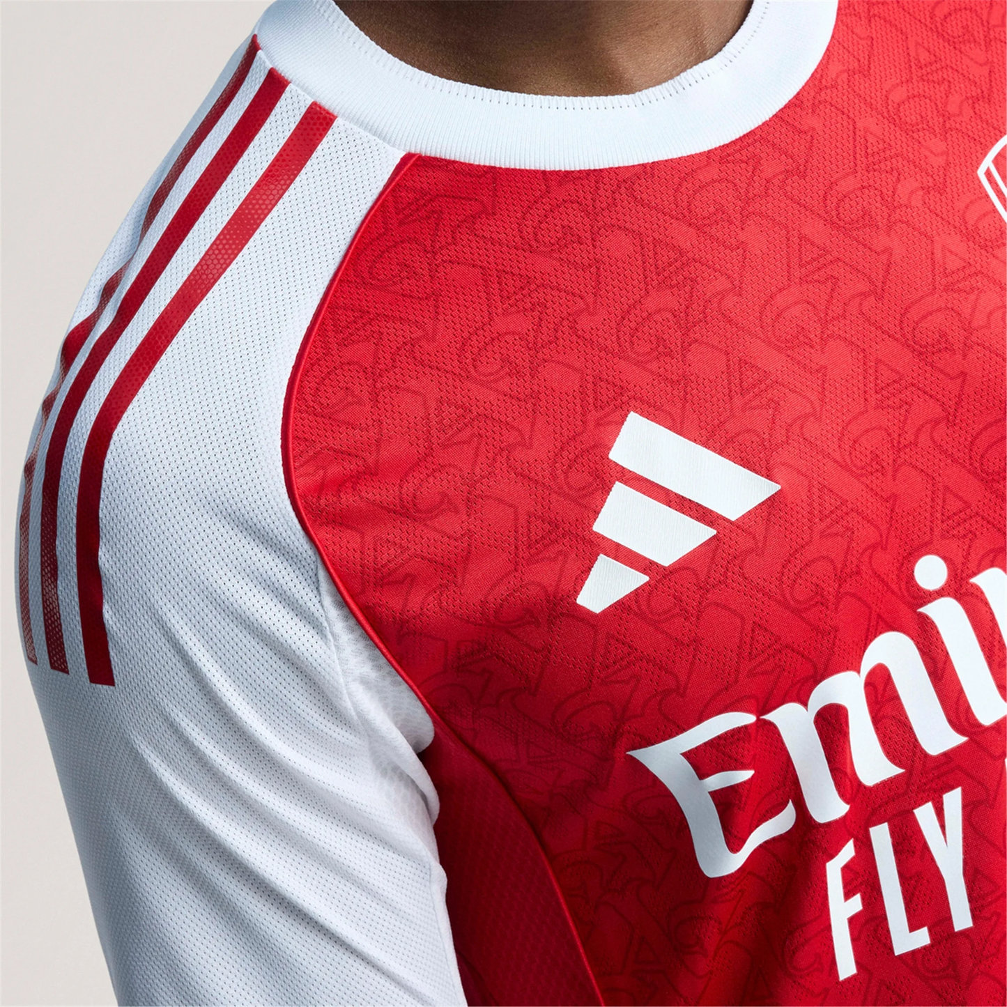 adidas Bukayo Gabriel Jesus Arsenal FC Authentic Home Jersey 25/26 w/ EPL Patch (Better Scarlet/White